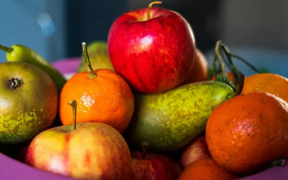 Pommes, poires, mandarines Pommes, poires, mandarines