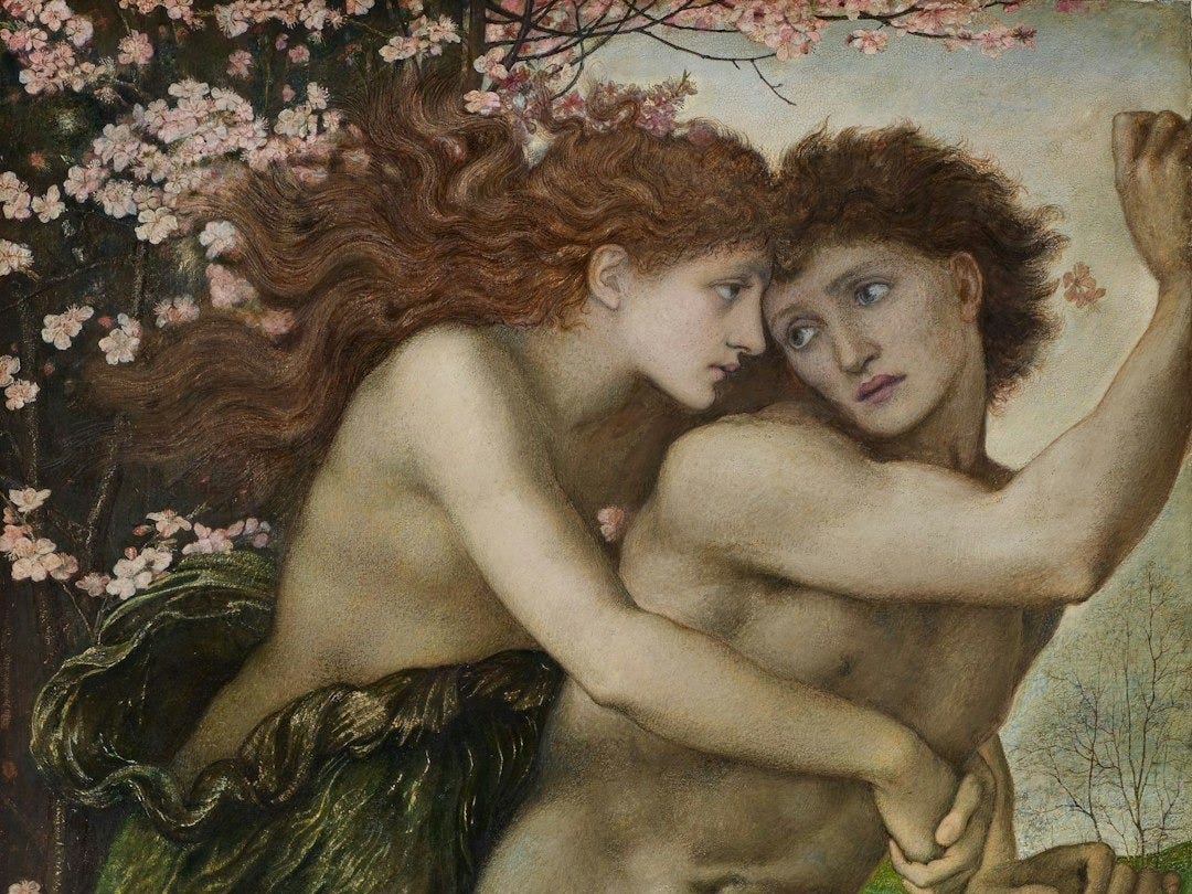 painting of couple