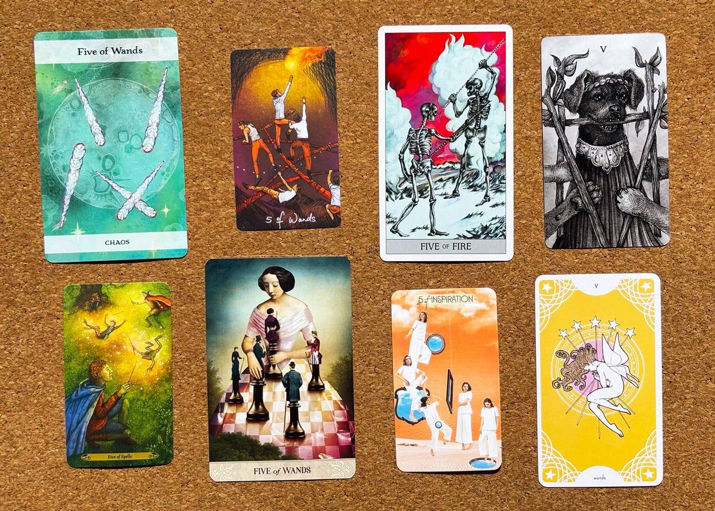 5 of Wands 🪄 - by Margy Thomas and Helen Sword