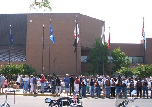 The site of the 2006 Memorial Day ceremony, Salisbury, Maryland. The site of the 2006 Memorial Day ceremony, Salisbury, Maryland.