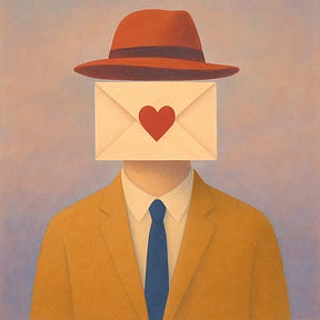 Cartas no caderno esquecido