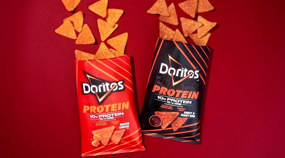 Doritos Protein, one of the brand's 2026 launches. Image: PepsiCo Doritos Protein, one of the brand's 2026 launches. Image: PepsiCo