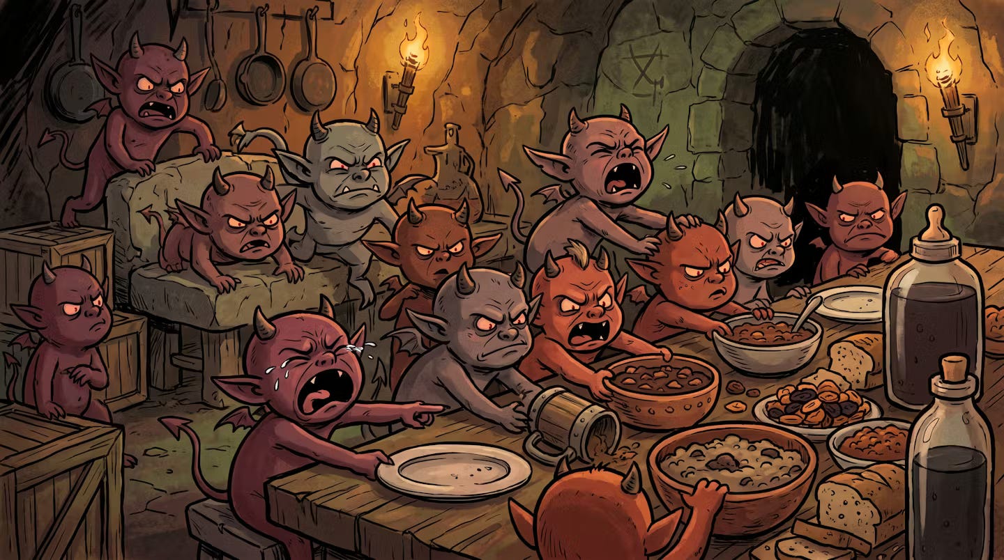 Human abundance illustration