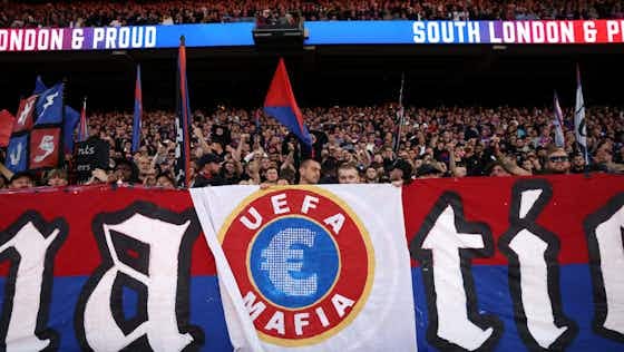 Article image:UEFA fines Crystal Palace over ‘UEFA Mafia’ banner from supporters’ protest Article image:UEFA fines Crystal Palace over ‘UEFA Mafia’ banner from supporters’ protest
