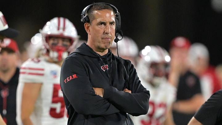 Wisconsin Badgers head coach Luke Fickell. 