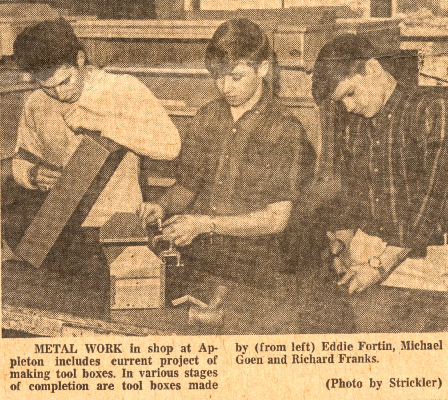 Metal workers at Appleton