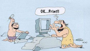 Using computer in the Stone Age