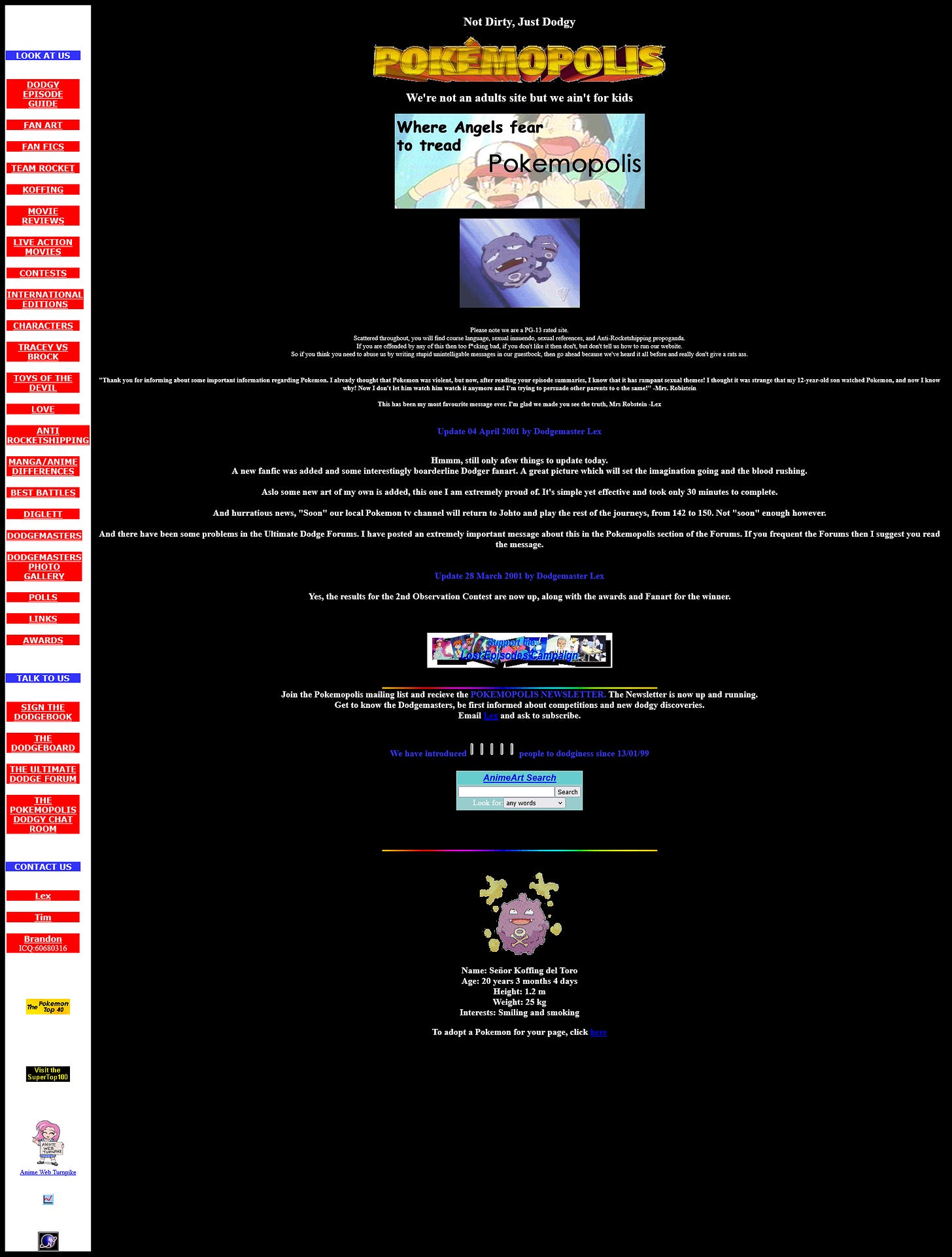 Pokemopolis from April 2001