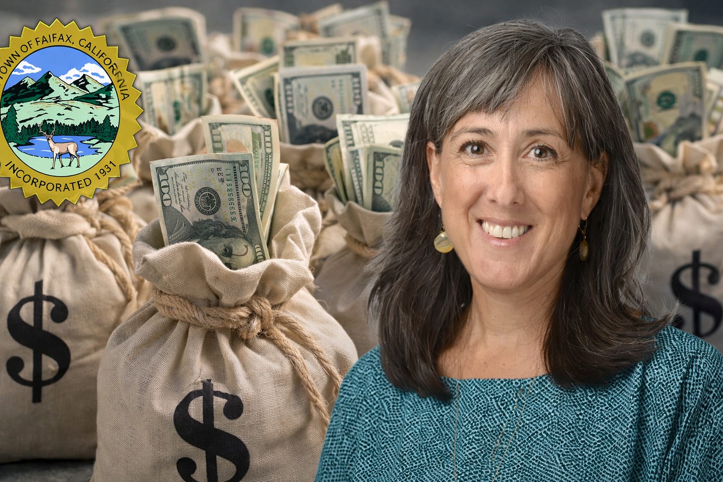 Cash bags background