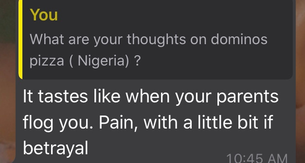 A whatsapp message A whatsapp message