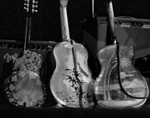 Guitars Seattle, 2003 HVH tour by Tyler Boley National 1133 Resophonic Mustard n Style O