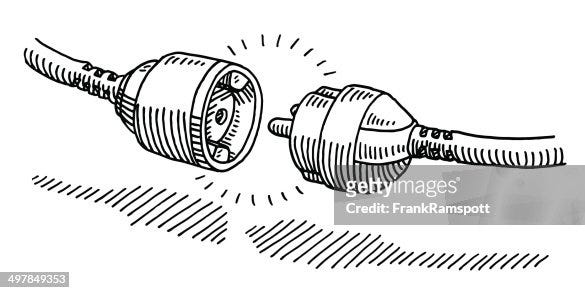 645 Electric Plug Drawing Stock Photos, High-Res Pictures, and Images -  Getty Images