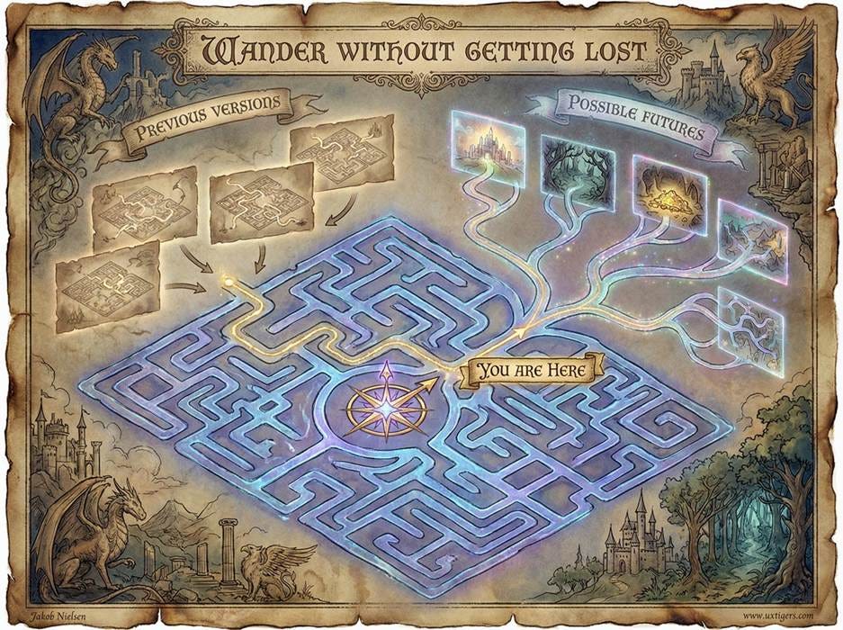 A maze with a map of different paths

AI-generated content may be incorrect.