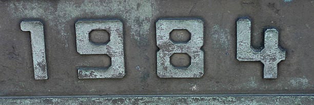 1984 A nice communist style caption of 1984, found on a bridge somewhere near my home. big brother is watching you, so download this pic now! big brother 1984 stock pictures, royalty-free photos & images
