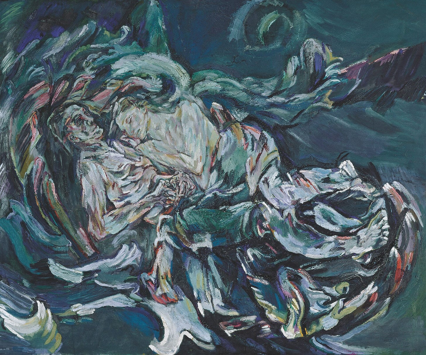 Oskar Kokoschka, The Bride of the Wind, 1913. Kunstmuseum Basel.