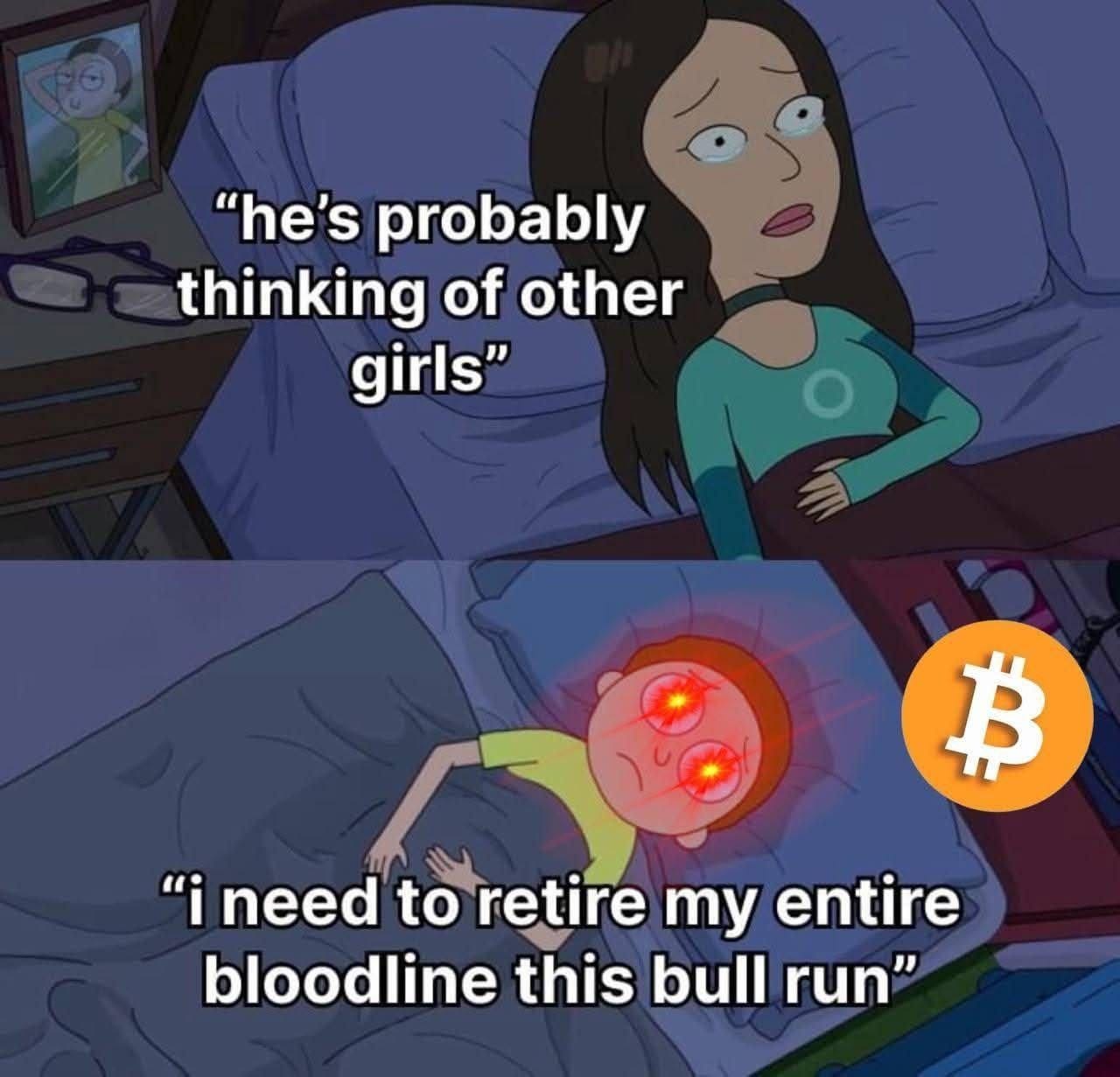When She Thinks You're Cheating But You're Just Calculating How to Retire  Your Entire Bloodline This Bull Run : r/CryptoCurrency