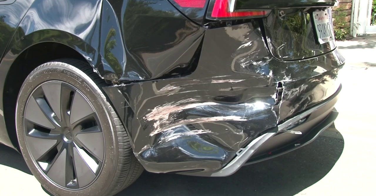 Damages to car Paul Pelosi allegedly hit Damages to car Paul Pelosi allegedly hit