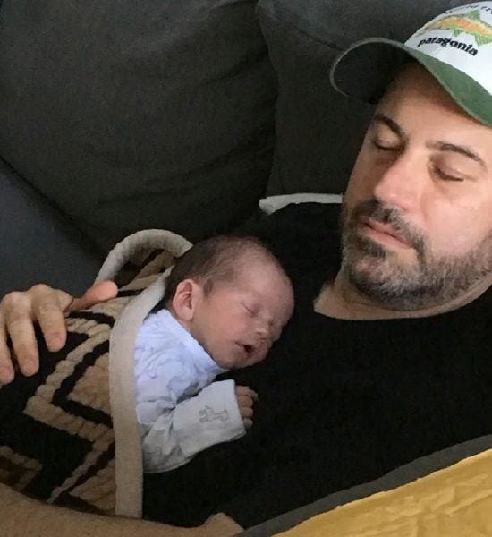 jimmy kimmel with son jimmy kimmel with son