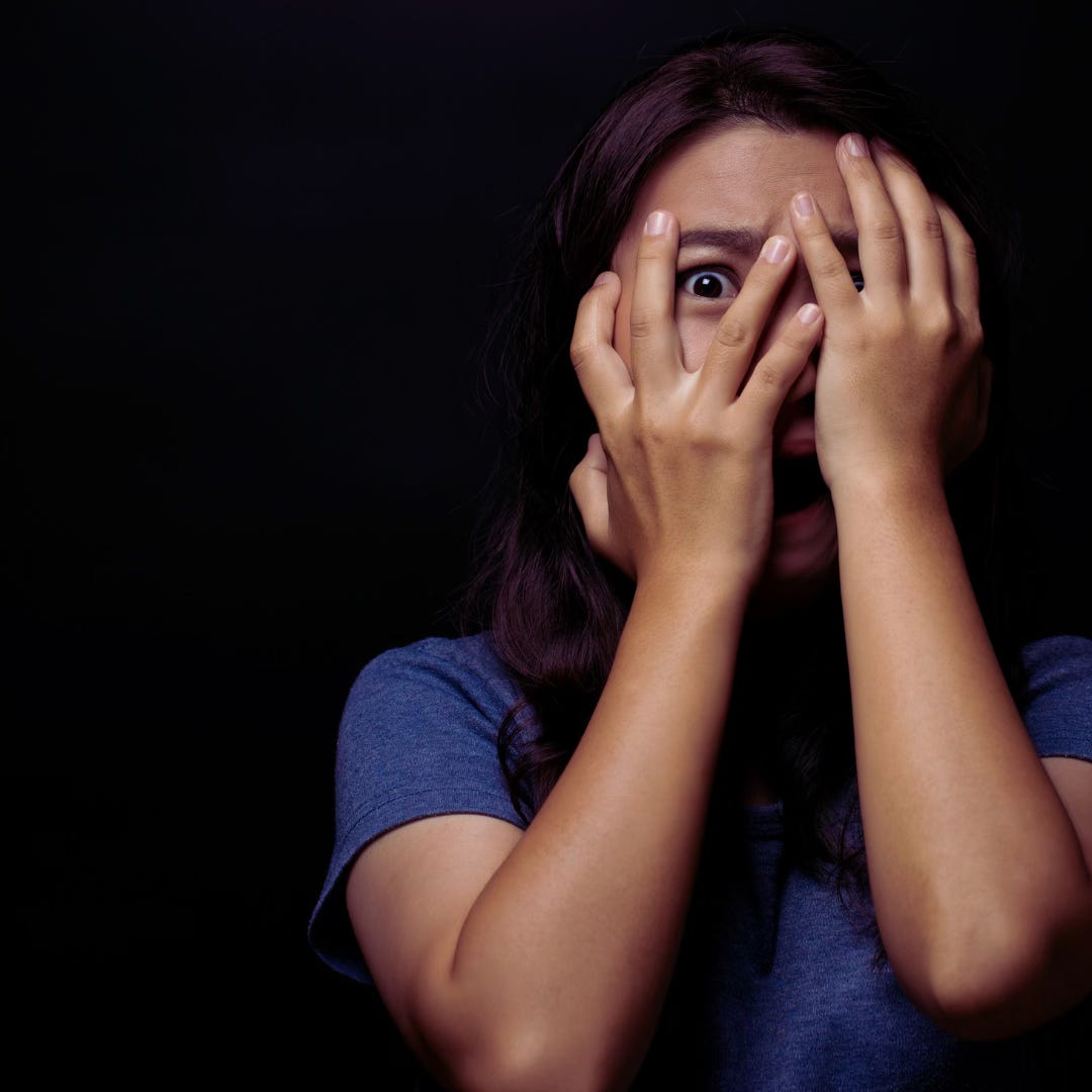 scared girl