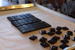 A -ask - chocolate on table A -ask - chocolate on table