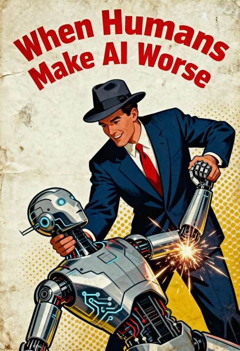 A person in a suit and tie holding a robot

AI-generated content may be incorrect.