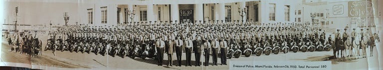Miami Police Department in 1950 Panoramic Miami Police Department in 1950 Panoramic