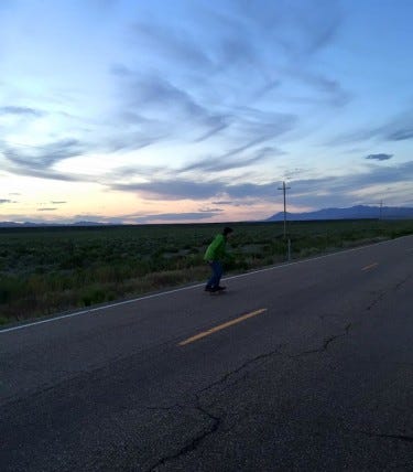 n skateboarding on hwy n skateboarding on hwy