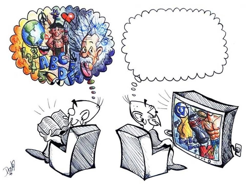Books vs television : r/pics