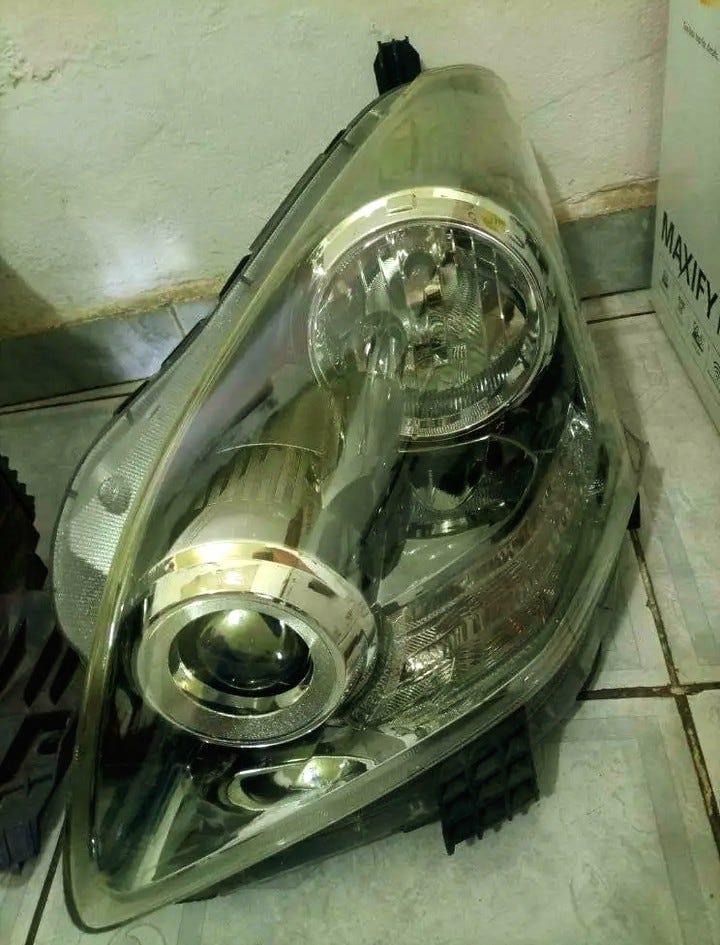 Left headlight still needs funds to get purchased