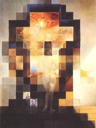 Salvador Dali Gala Contemplating The Mediterranean Sea Which at Eighteen Metres Becomes The Portrait of 1976 Art Print for sale - iArtPrints.com Salvador Dali Gala Contemplating The Mediterranean Sea Which at Eighteen Metres Becomes The Portrait of 1976 Art Print for sale - iArtPrints.com