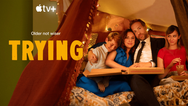 Apple TV+ renews acclaimed comedy series “Trying” for a fifth season.
