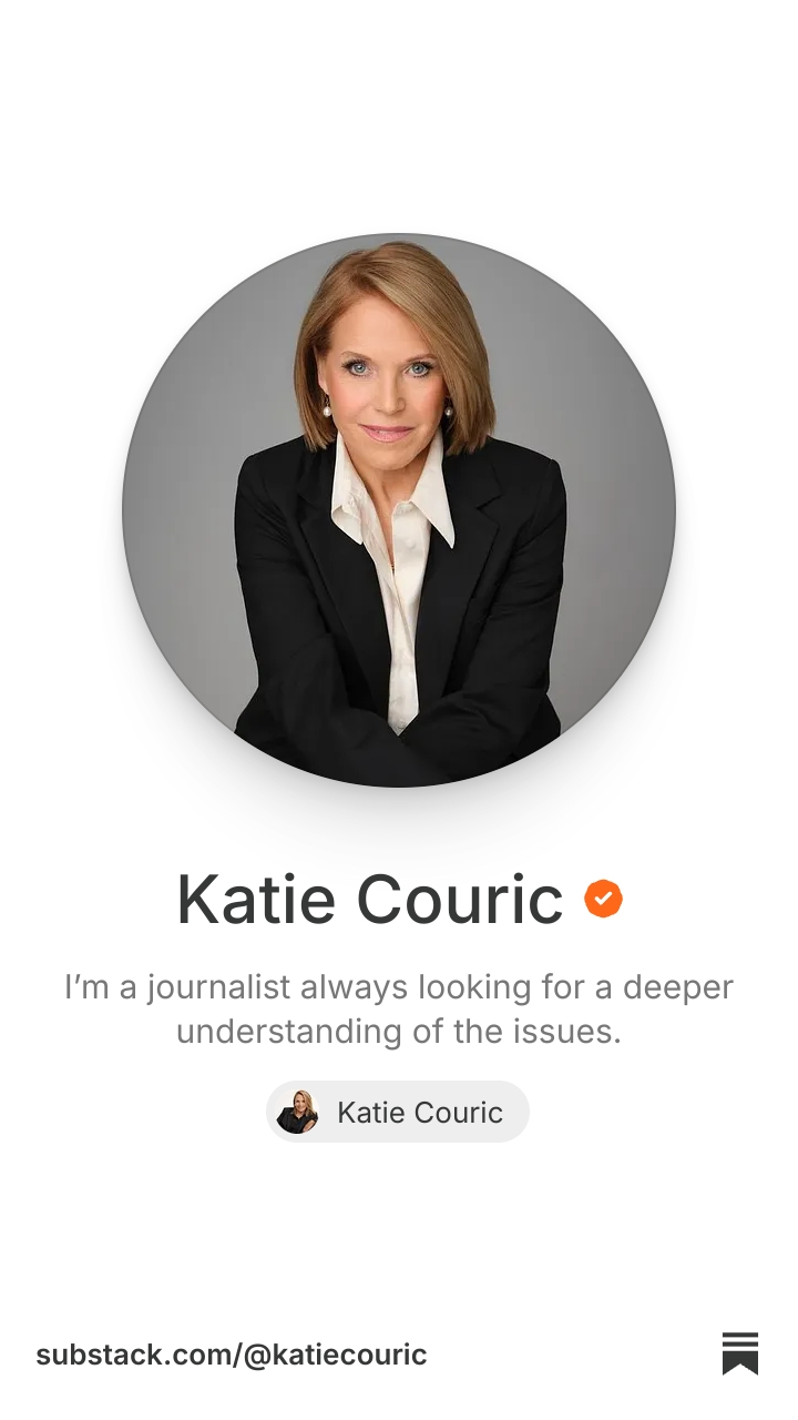 Katie Couric | Substack