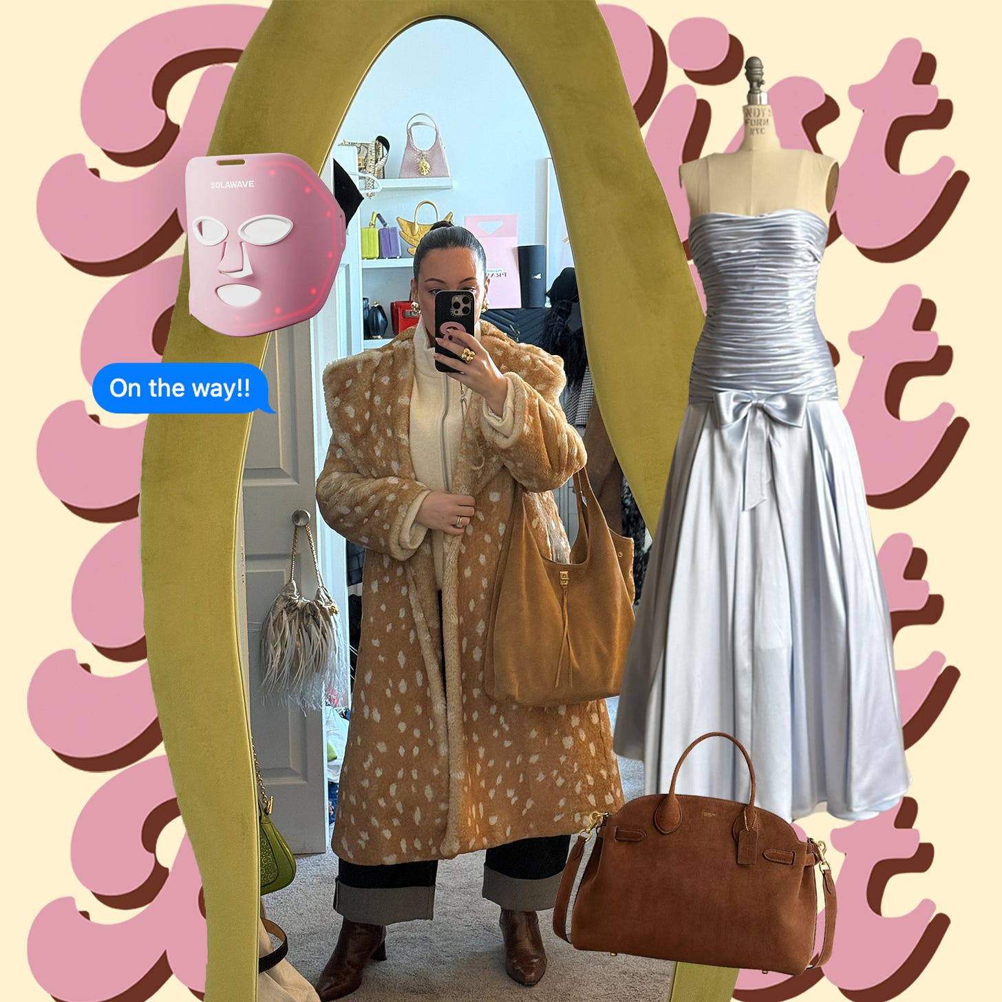 Bella mirror selfie for NYFW