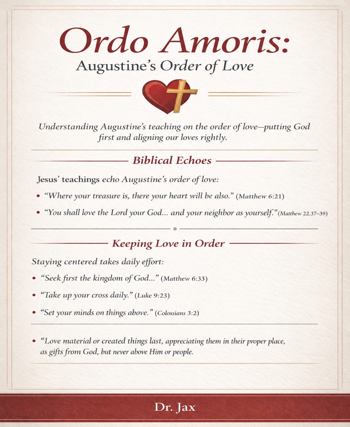 Climbing the Right Wall: Augustine's Guide to Ordering Your Love