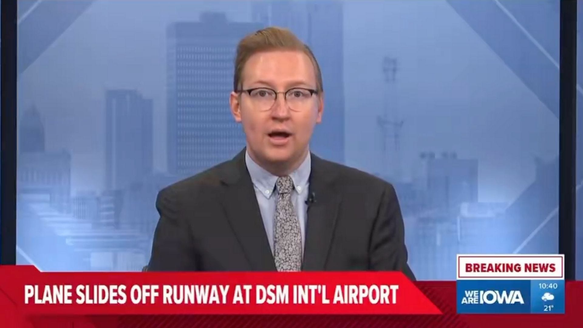 Delta Flight Slides Off Runway at Des Moines Airport; No Injuries Reported - And No Injuries Have Been Reported