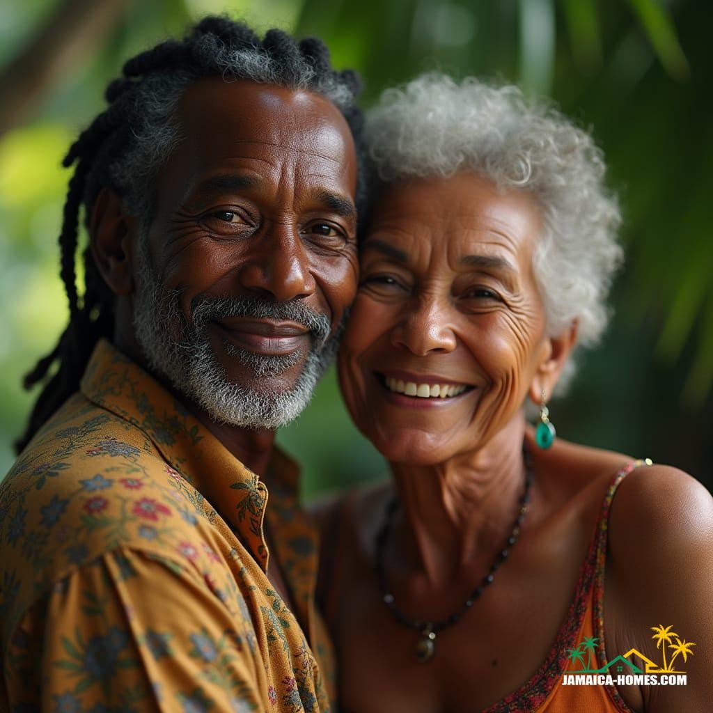 Couple arriving in Jamaica, capturing the joy and emotion of coming home.