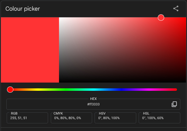 A sort of pale red A sort of pale red