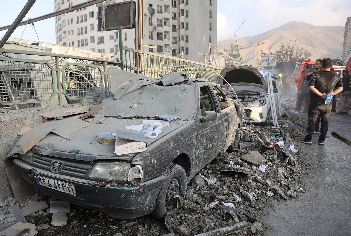 Aftermath of Israeli strikes, in Tehran