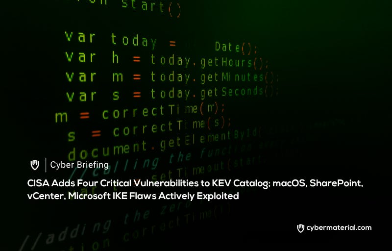 Critical macOS, SharePoint, and vCenter Vulnerabilities Currently Under Active Exploitation