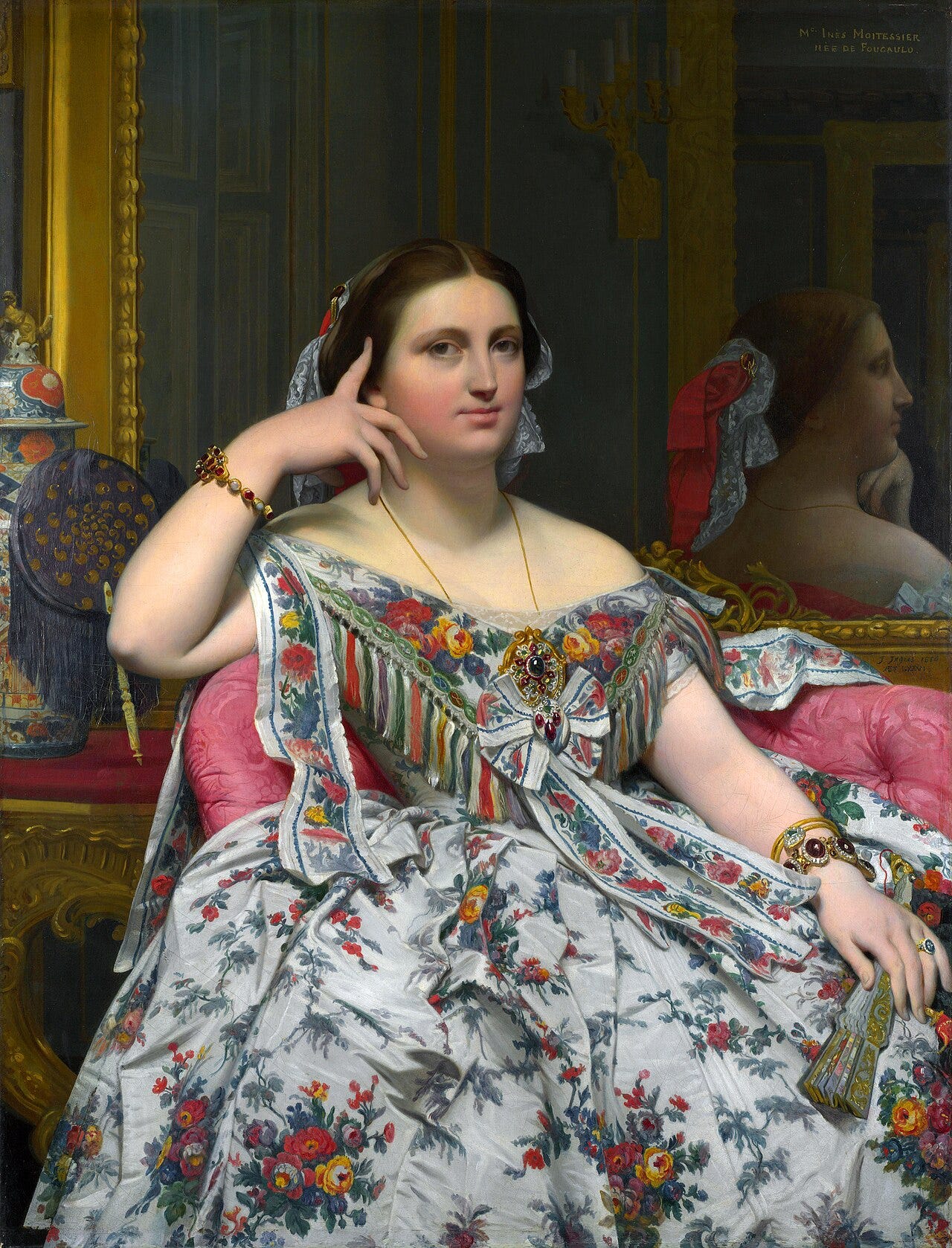 Ingres Madame Moitessier mirror Ingres Madame Moitessier mirror