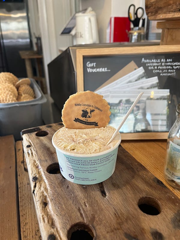 2025-6-20 Ice cream in Kirksby Lonsdale, photo by author