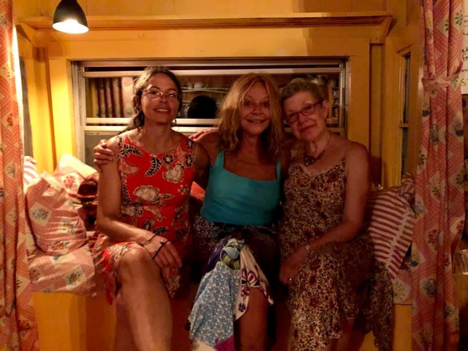 Rona Maynard with sister and niece