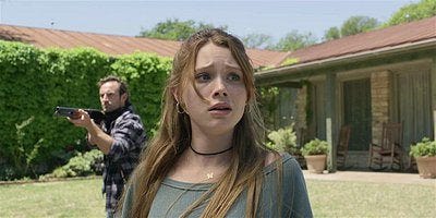 Walker Stell reacts to Clint pulling gun on Daddy Cordell. Walker Stell reacts to Clint pulling gun on Daddy Cordell.