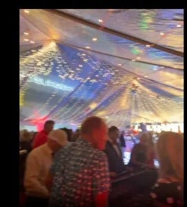 garrmone couture party - Frank Report Bot King Busted Again: Danesh claimed the Garramone holiday party was empty. Photos and guest logs show 826 attendees. Another reckless lie.