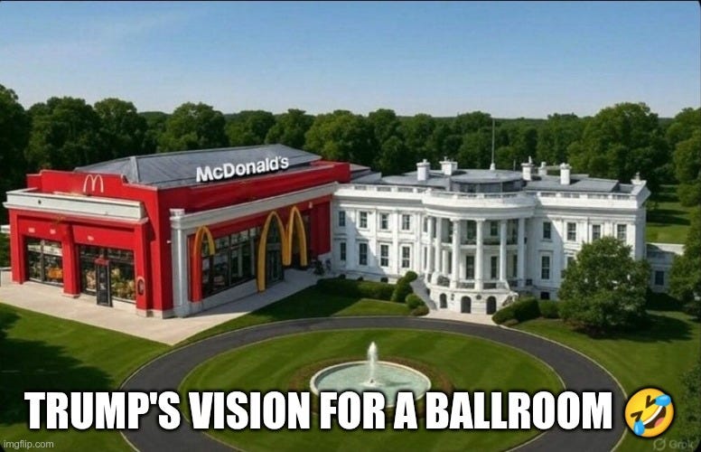 Trump's vision for a ballroom - Imgflip