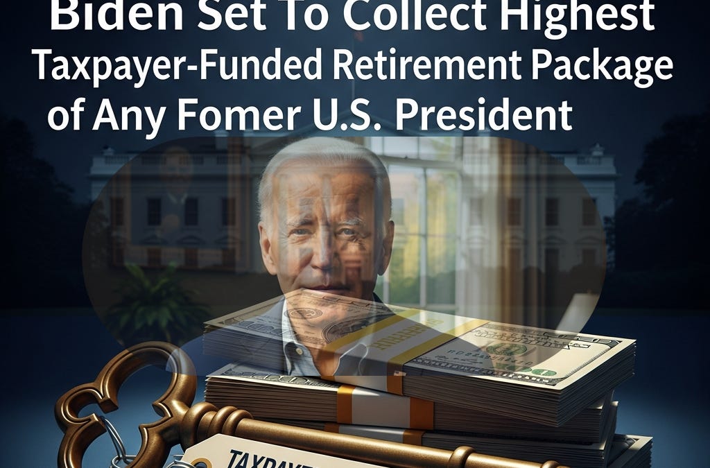 Biden Set To Collect Highest Taxpayer-Funded Retirement Package of Any Former U.S. President