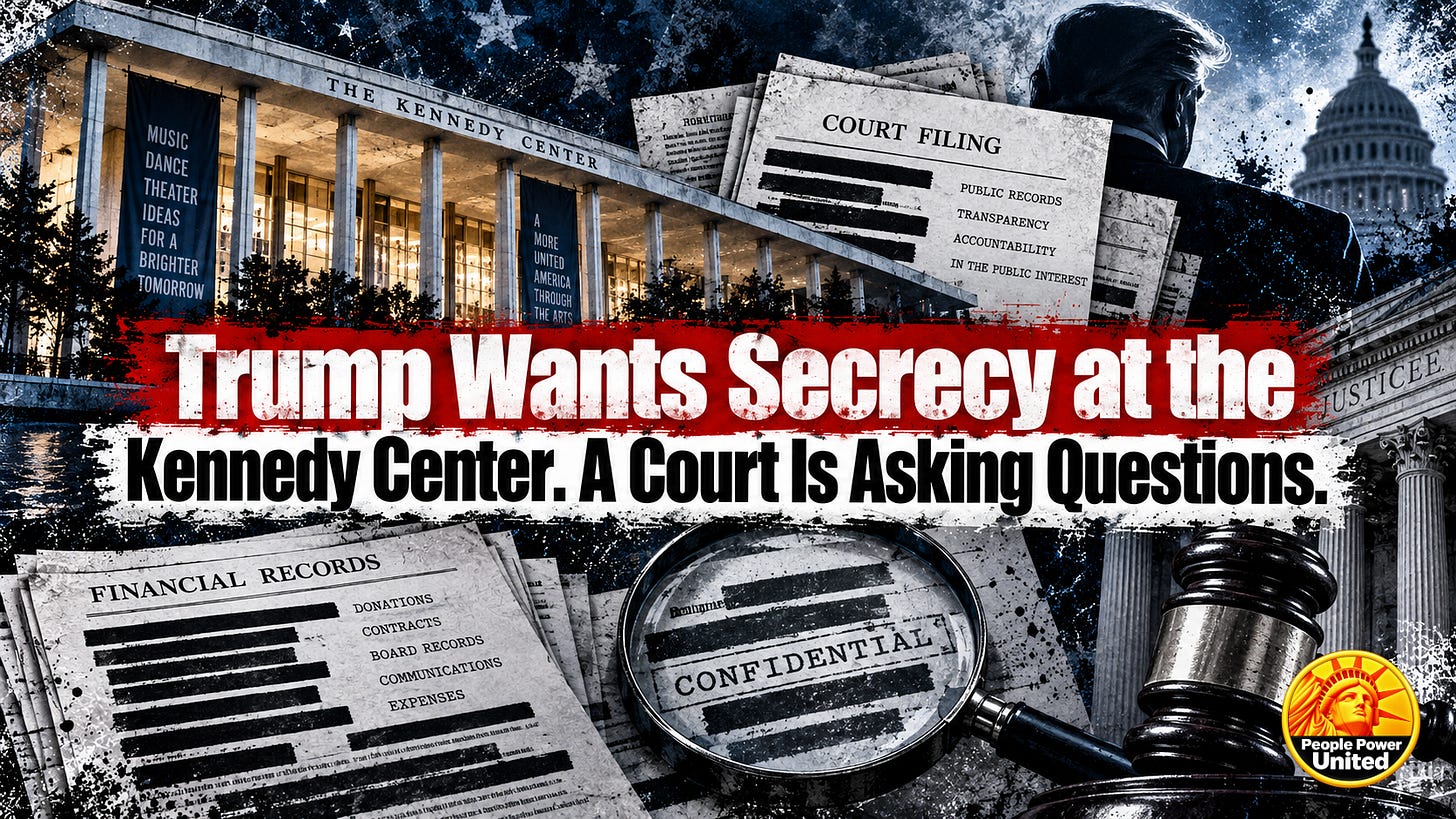 Trump Wants Secrecy at the Kennedy Center. A Court Is Asking Questions. Trump Wants Secrecy at the Kennedy Center. A Court Is Asking Questions.