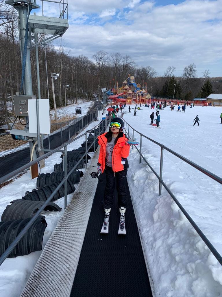  On the Magic Carpet! Full Disclosure: I’m a Ski Noob :) 