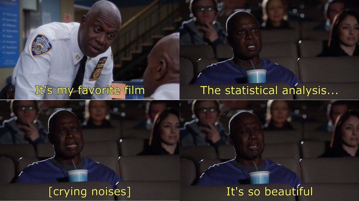 Cut4 on X: "Let's take a moment to appreciate Captain Holt's love of the  film Moneyball. https://t.co/U1Xm5v4LX2" / X