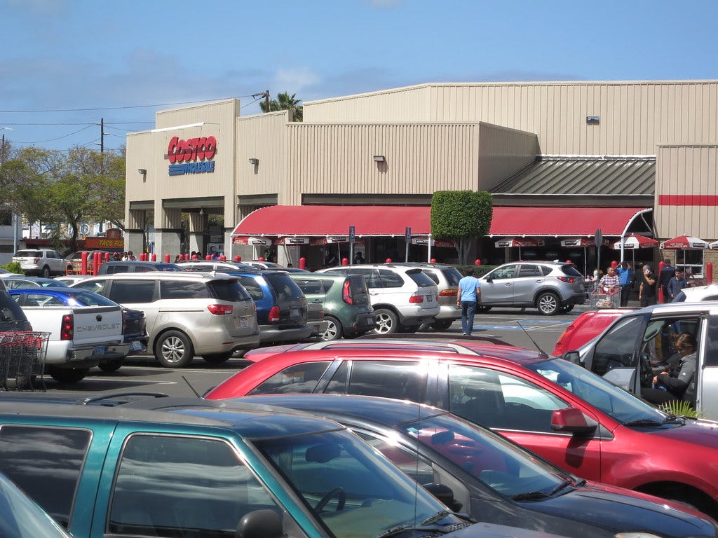 Costco Parking Lot Costco Parking Lot